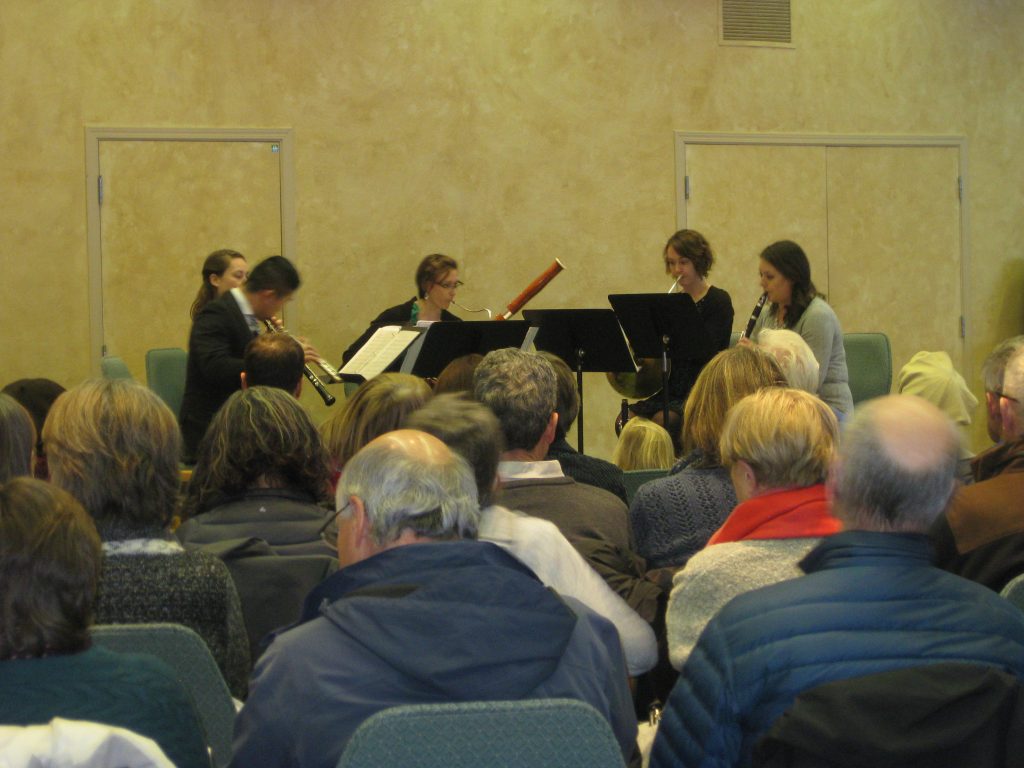 Fireside Quintet performing in Whistler