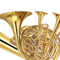 Several brass instruments