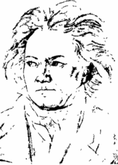 Rough illustration of Beethoven