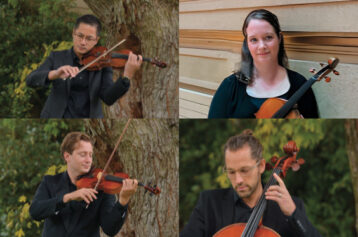 Members of the Rose Gellert String Quartet